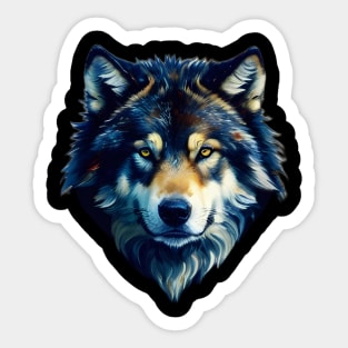 Blue Wolf Wildlife Sticker